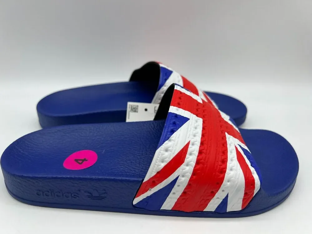 Adidas Originals Adilette Great Britain Slides G55377 Men’s Size 4 NWT